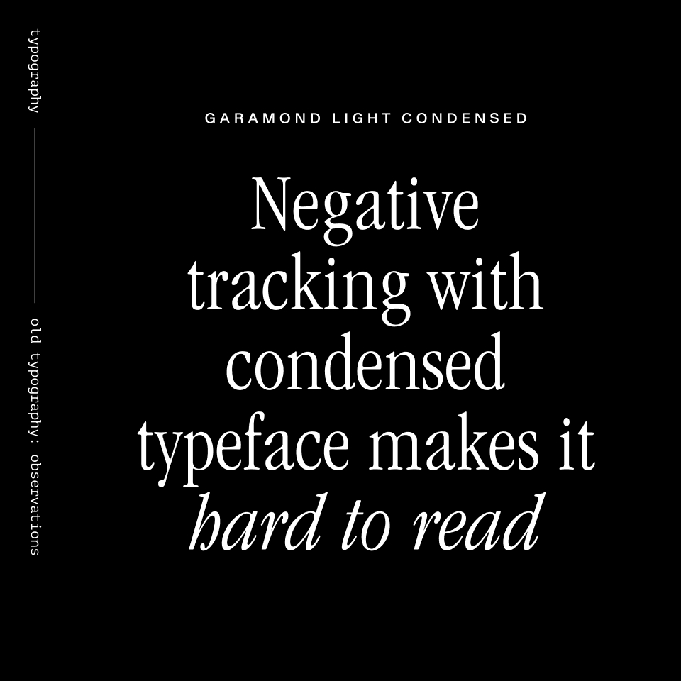 Typography-The old: observation1