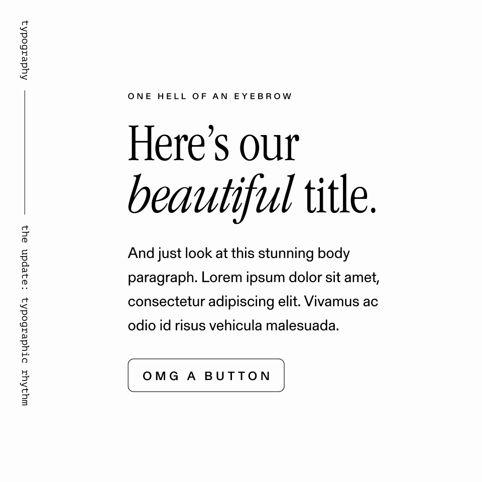 Typography-update: before and after