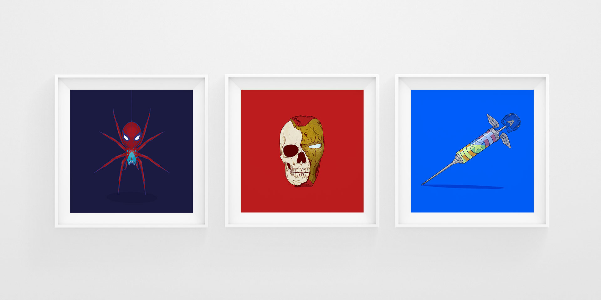 Halfsies series framed