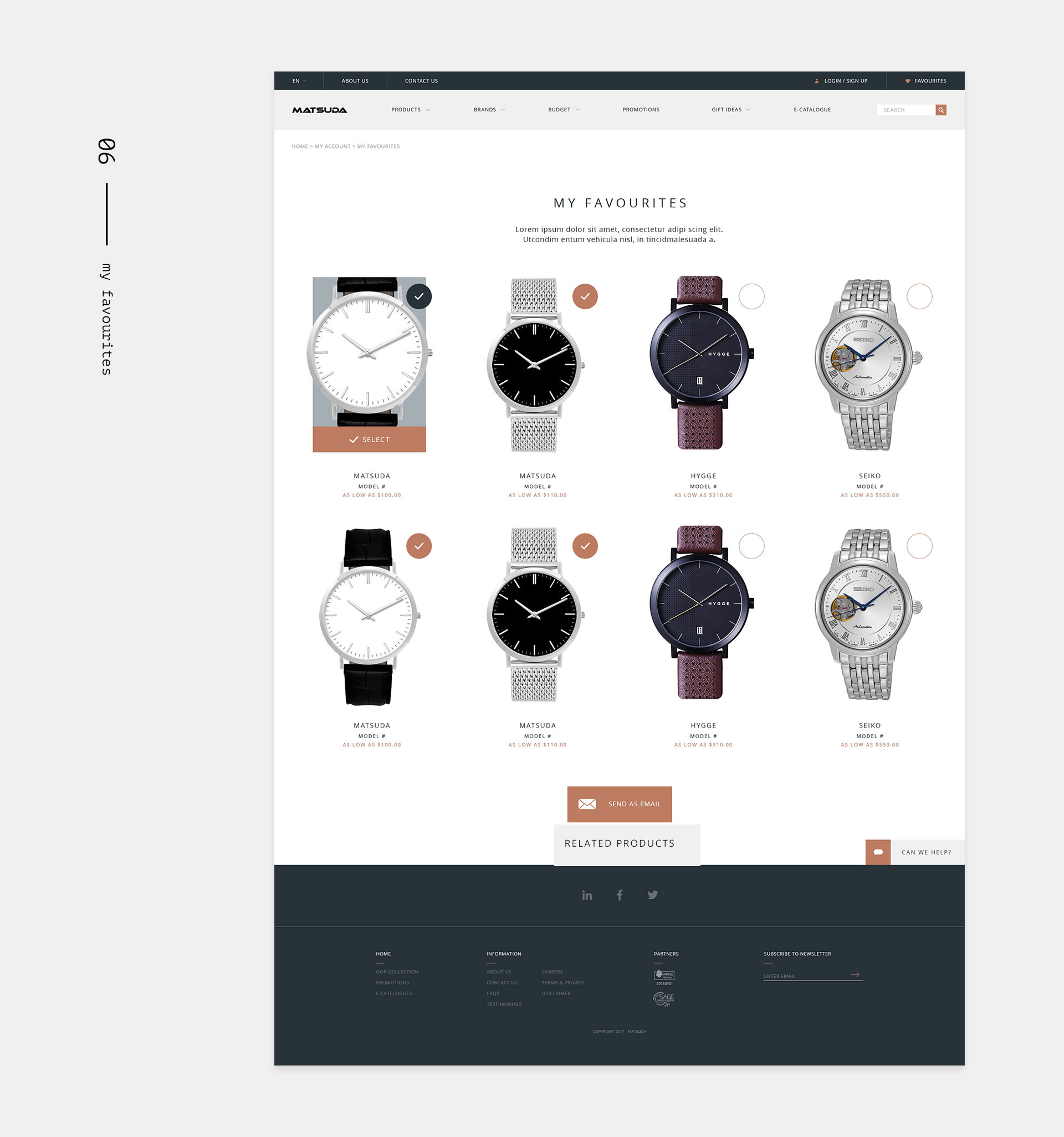Matsuda: my favourites page