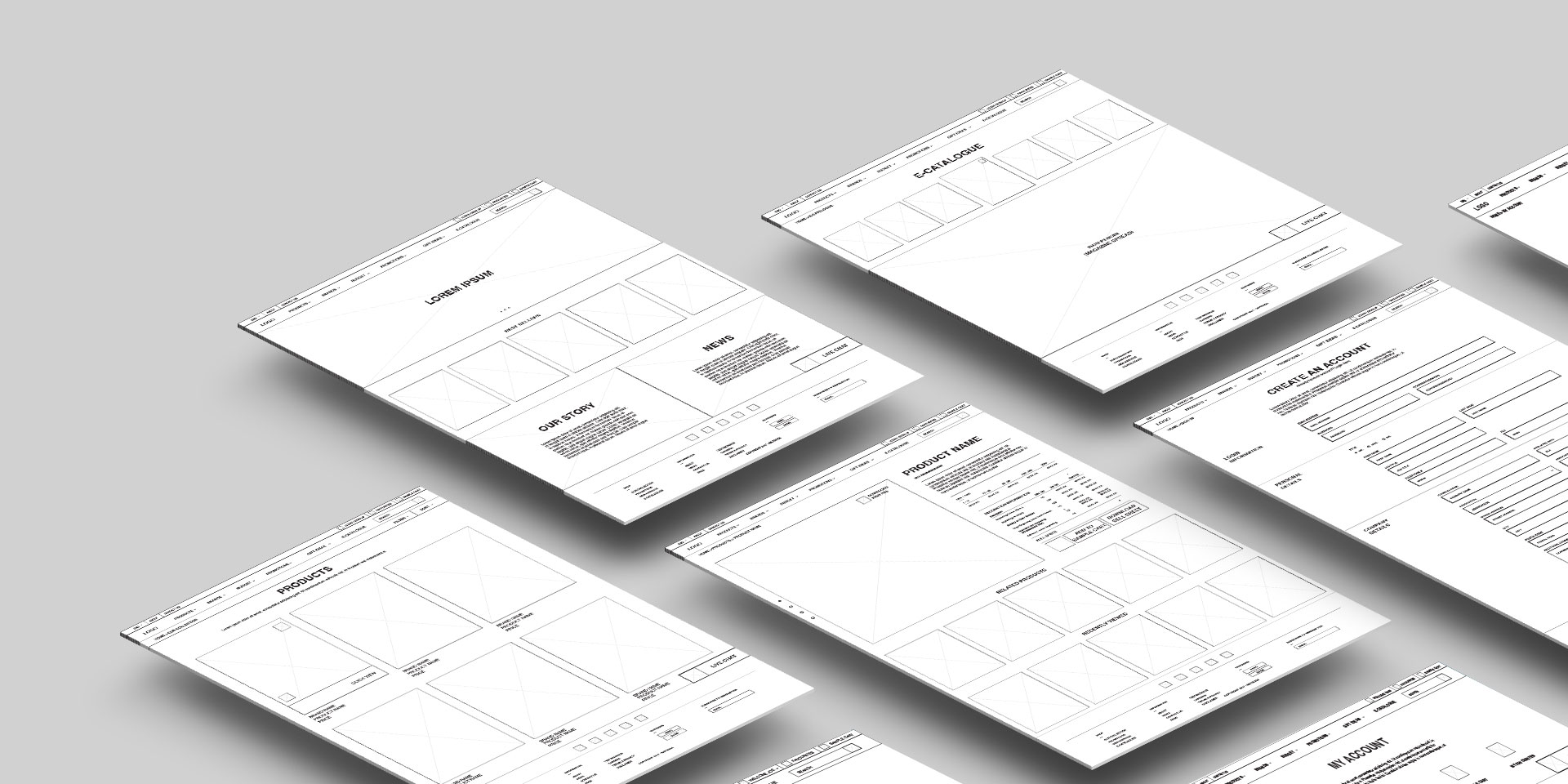 Matsuda: Wireframes