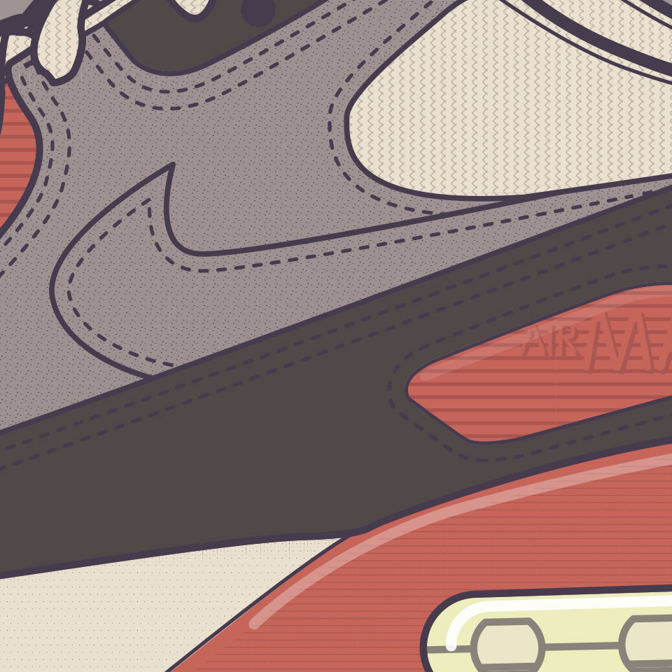 Nike Airmax 90 zoomed in