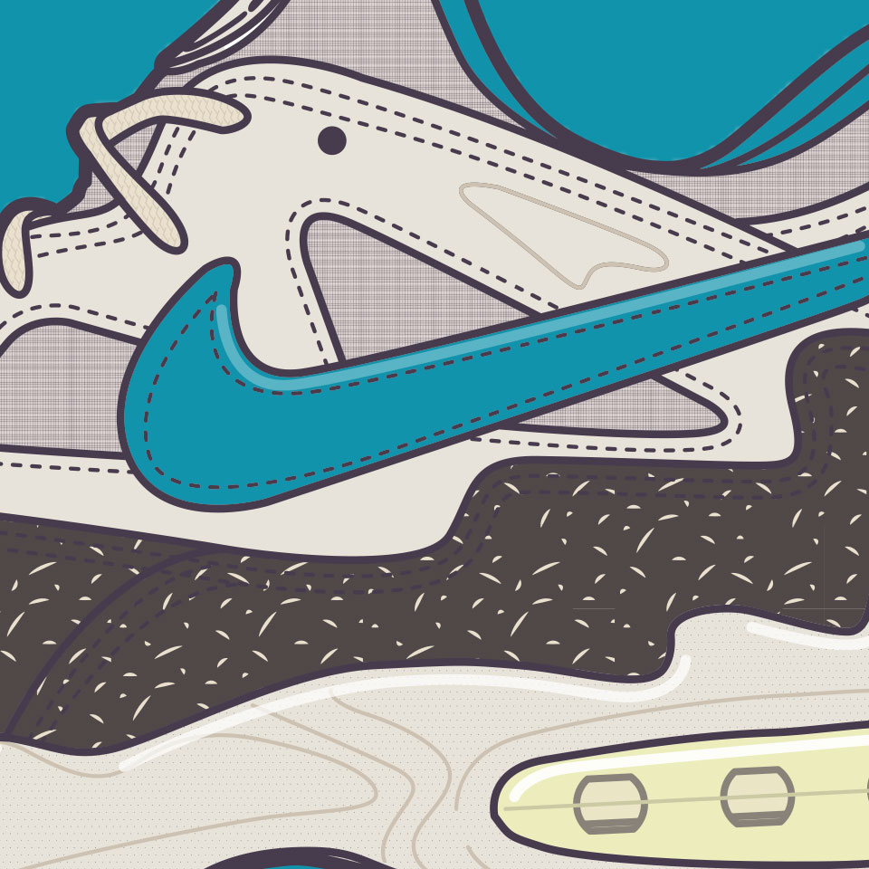 Nike Airmax 93 zoomed in