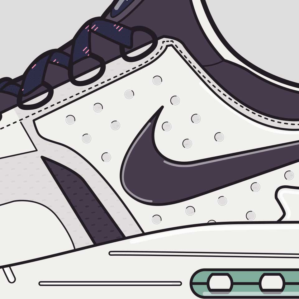 Nike Airmax Zero zoomed in