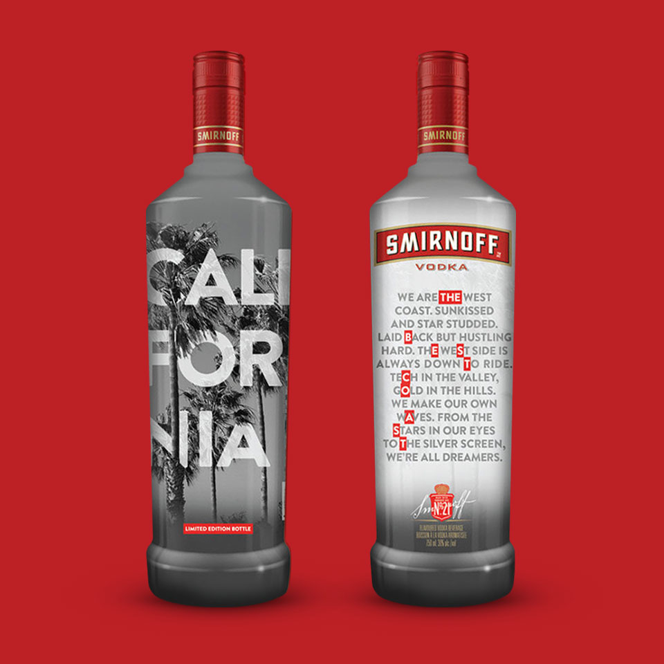 Smirnoff California Bottle