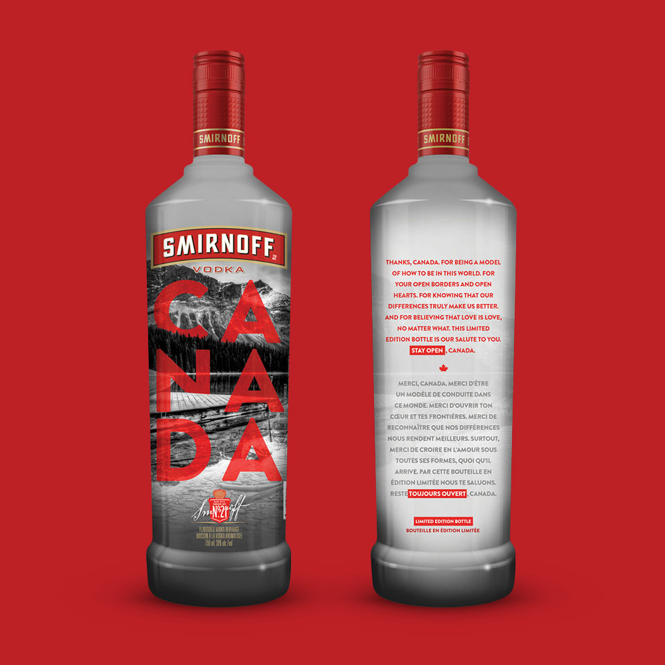Smirnoff Canada Bottle