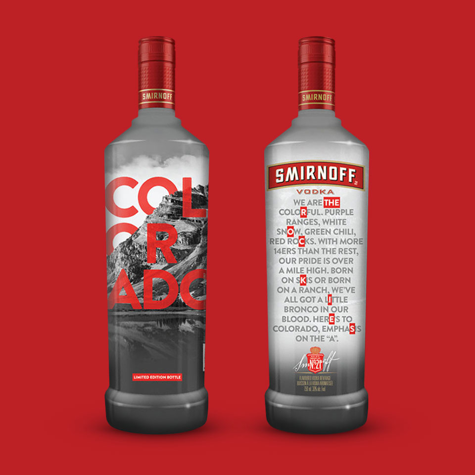Smirnoff Colorado Bottle