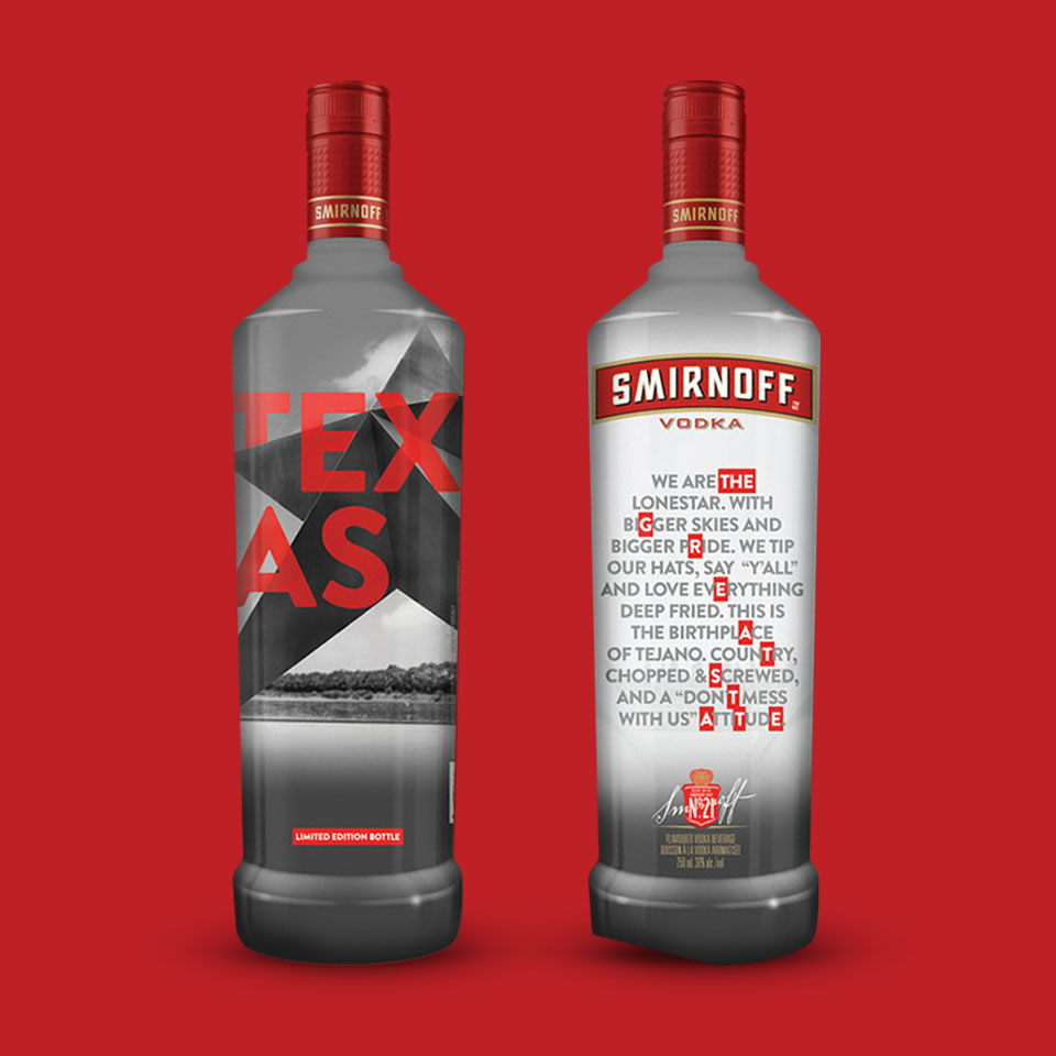 Smirnoff Texas Bottle