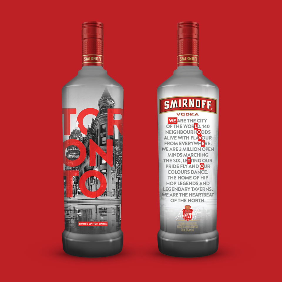 Smirnoff Toronto Bottle