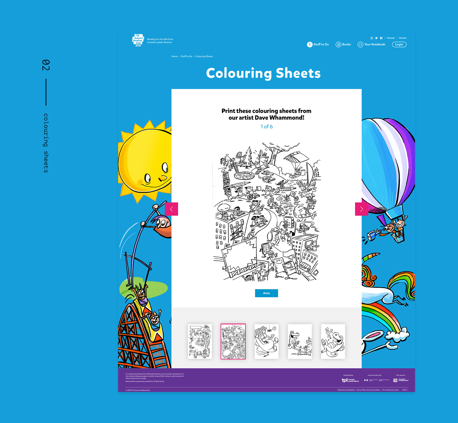 TDSRC: colour sheets