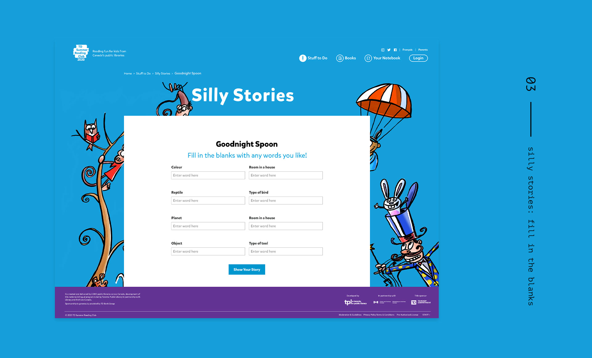 TDSRC: silly stories