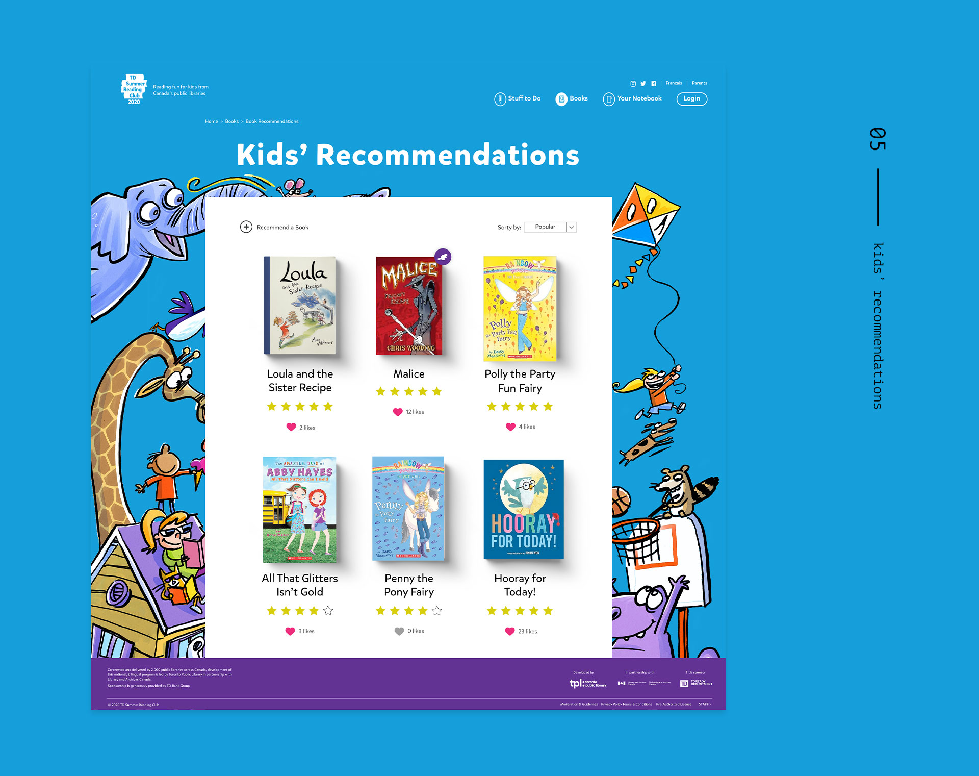 TDSRC: kids' recommendations