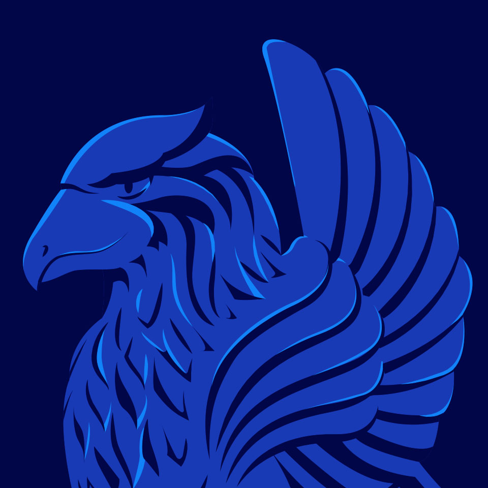 Griffin statue illustration