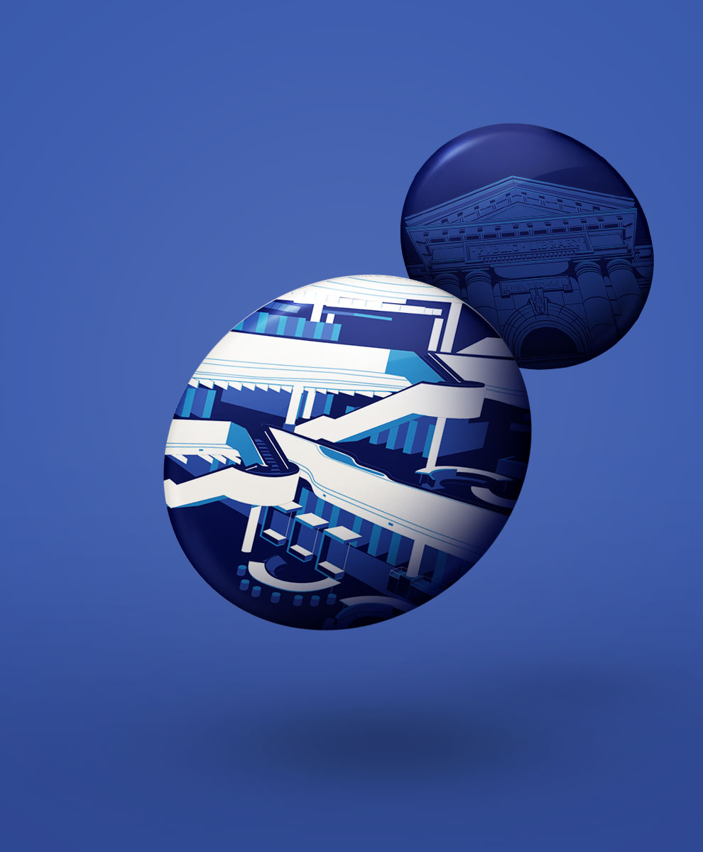 Toronto Public Library buttons