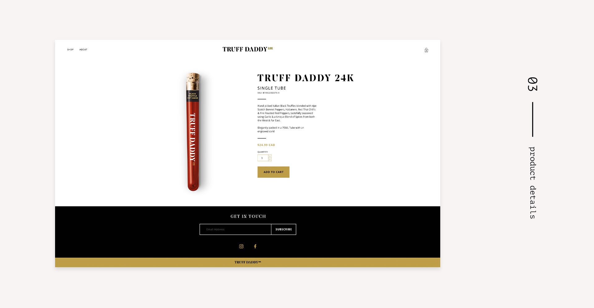 Truff Daddy desktop: product details